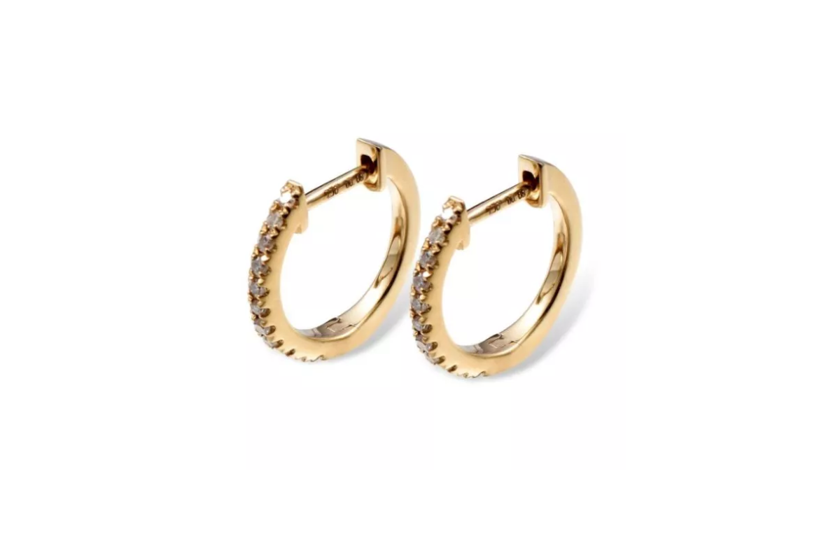 Pendientes en oro amarillo y brillantes  “115AR46”