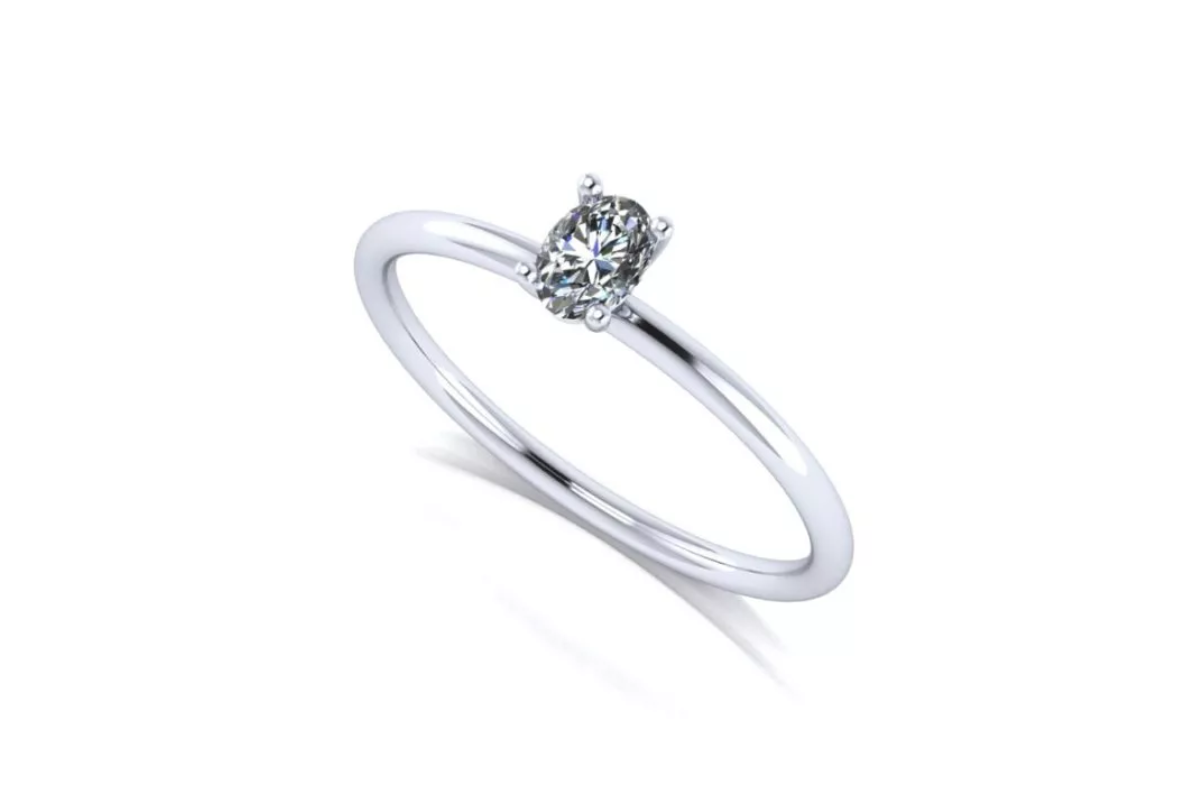 Solitario de diamante Oval ”115So204”