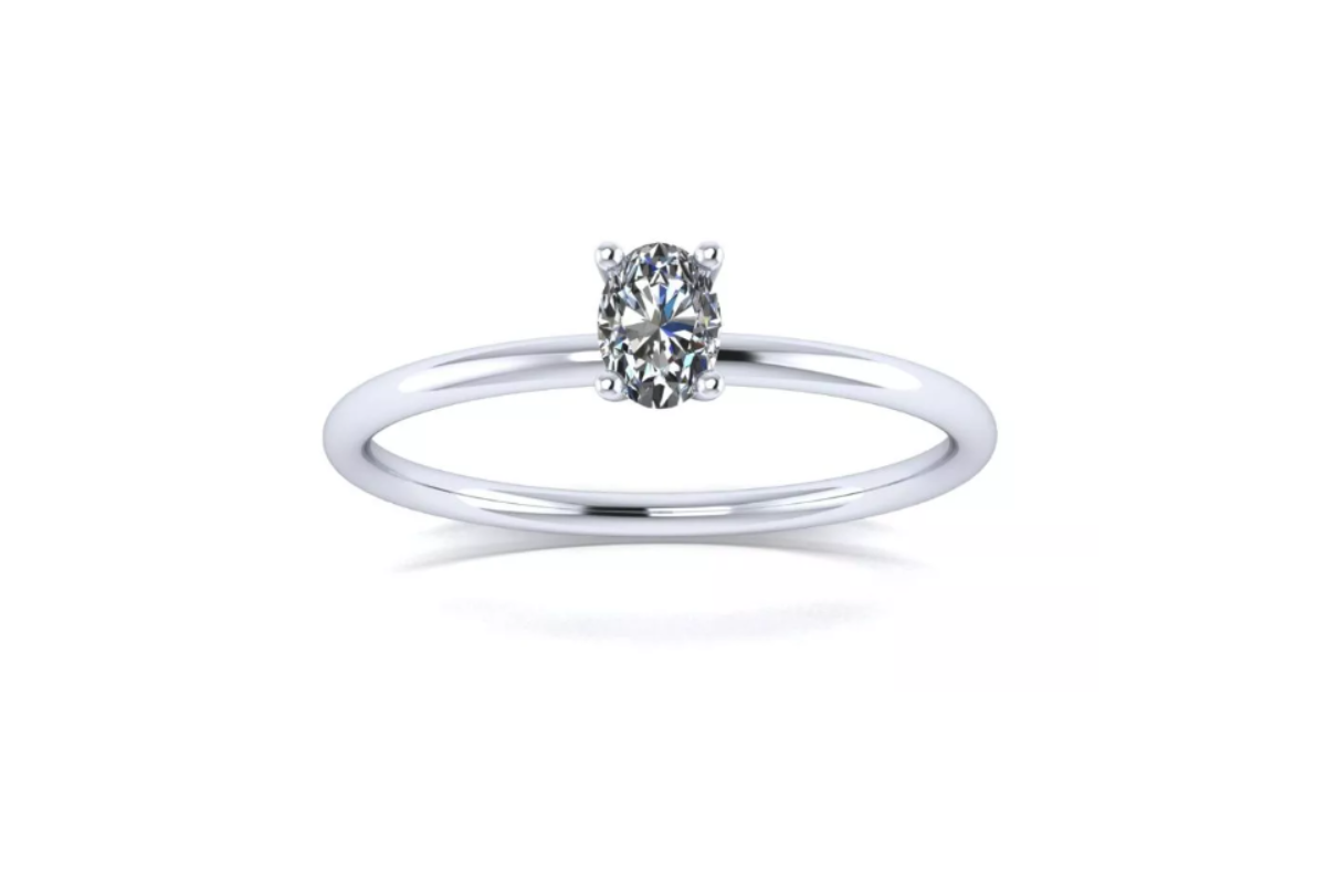 Solitario de diamante Oval ”115So204”